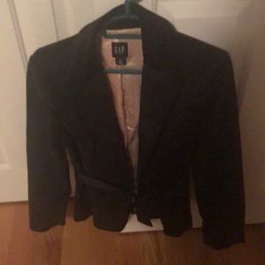 GAP Black velvet blazer